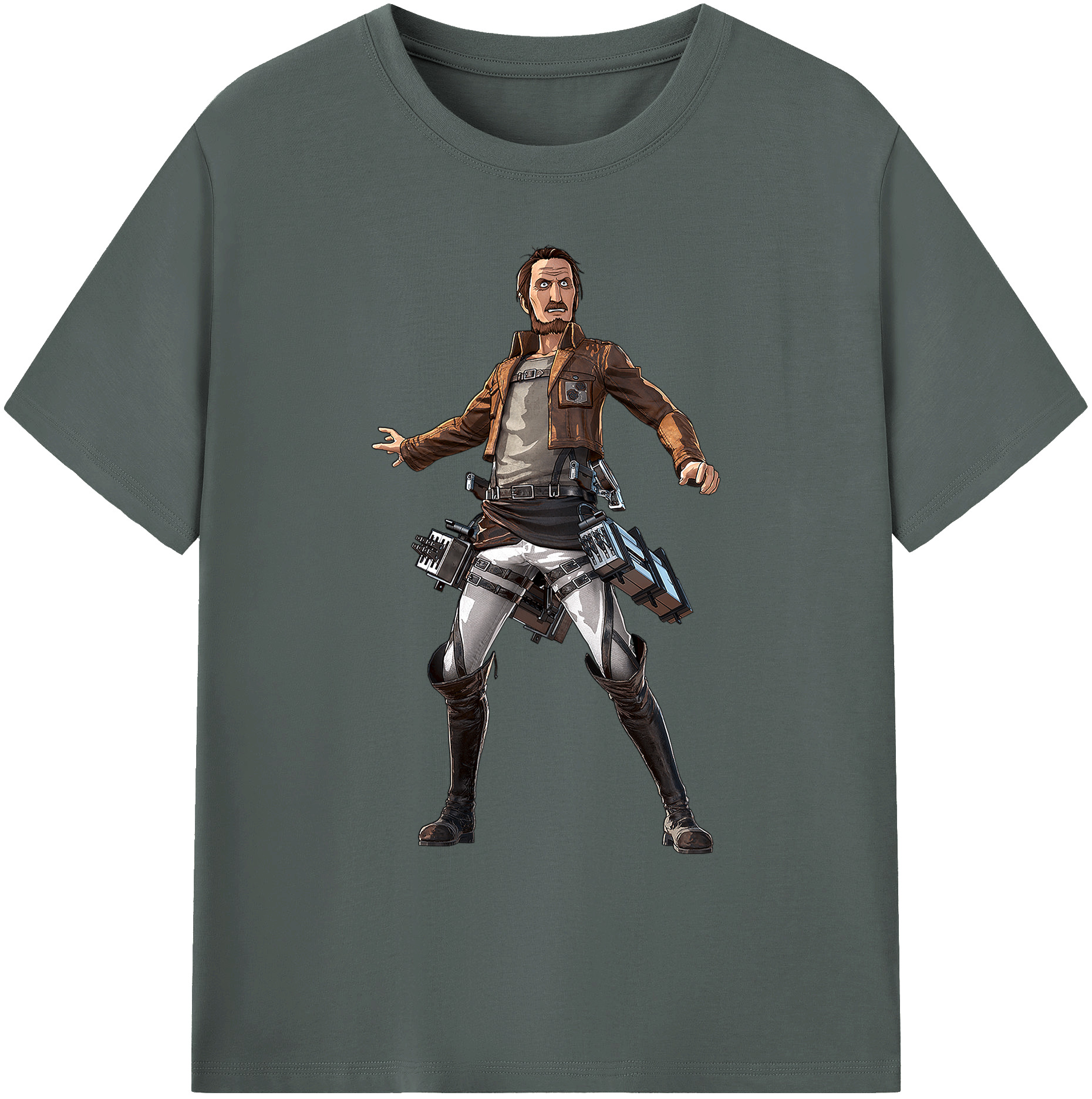 （画像用） 進撃の巨人 Attack on Titan 綿100％ メンズ半袖Tシャツ｜肌触りやわらか＆通気性